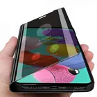 Чехол для samsung a51, зеркальный смарт-чехол для samsung galaxy a51, a71, a515F, a715F, a, 51, 71, чехол для телефона, книжка, подставка, fundas coque