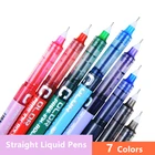 PVN-159 0,280,380,5 мм прямой жидкая Ручка-роллер высокое Ёмкость гелевых ручек 7 цветов обогревателей наконечник студенческие канцелярские принадлежности