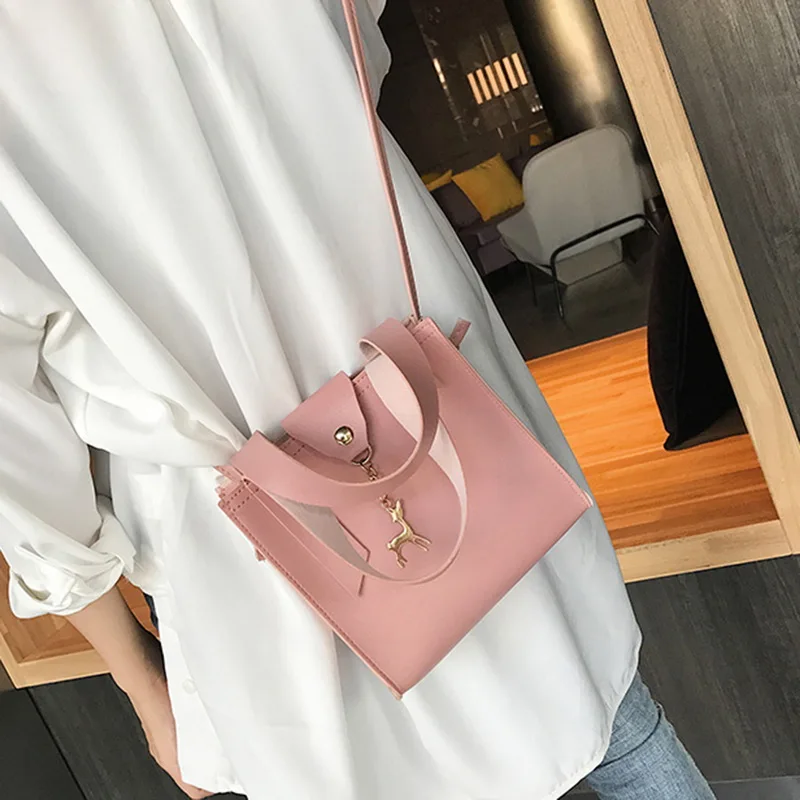 pink 3 Сумки-мессенджеры с верхней ручкой, летние женские Модные Сумки из искусственной кожи на плечо, маленькие сумки через плечо с клапаном - Цвет: pink 3
