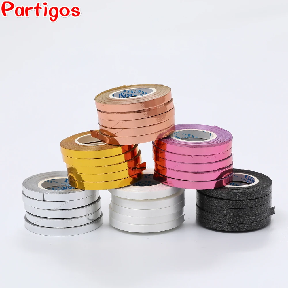 1 шт./лот 5 мм * 10 м фольгированная лента для воздушных шаров Лазерная Лента цепочка