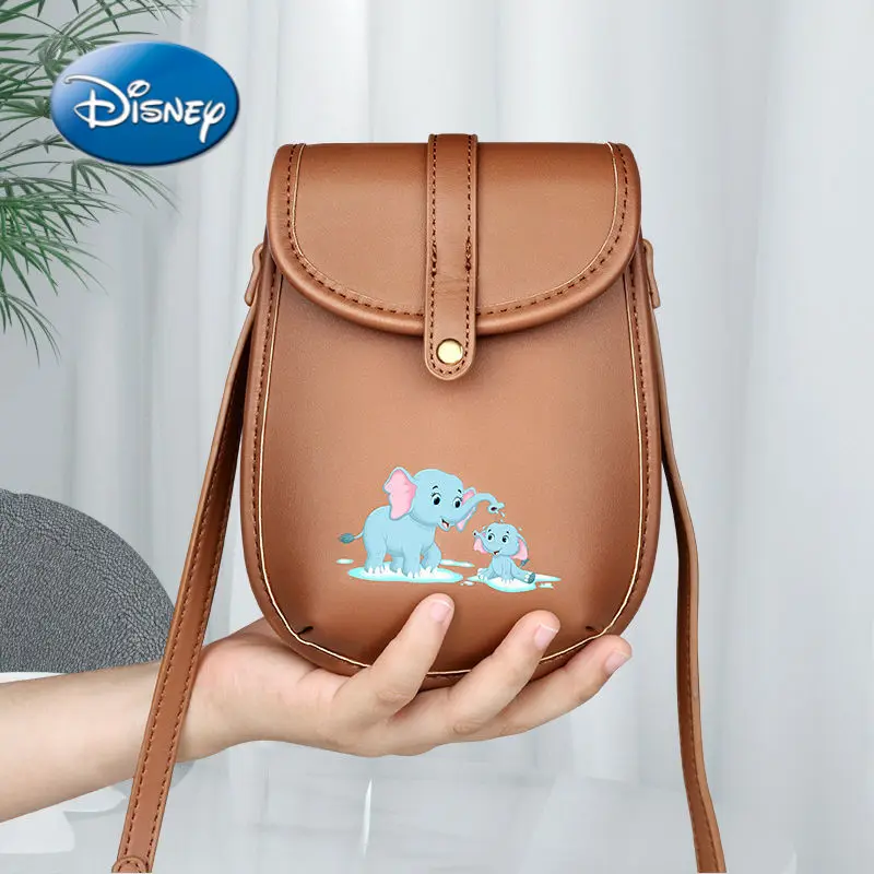 

New Disney bag Dumbo cartoon print womanPU shoulder bag messenger bag handbag tote bag shopping bag female bag trend in 2021