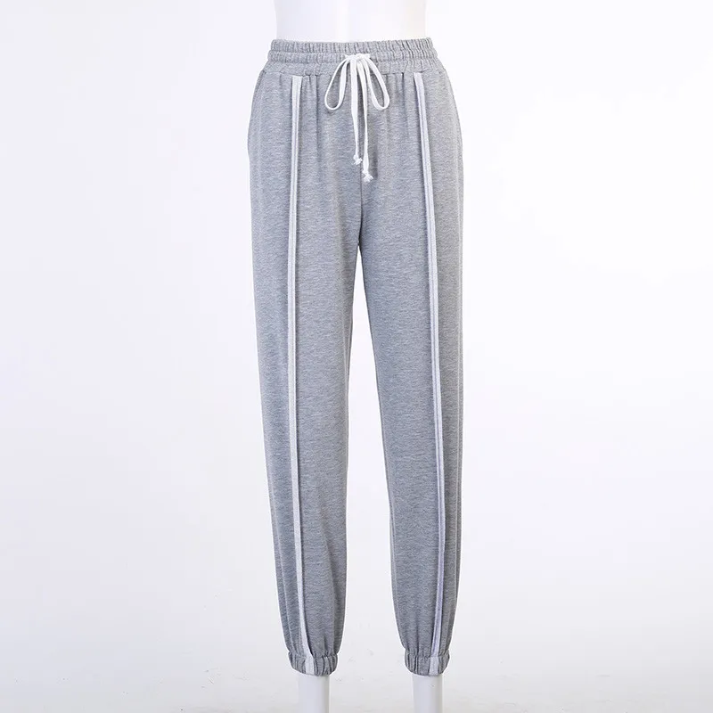 

Spring Autumn Women Casual Sport Pants Solid Running Jogger Pants Female Solid Tracksuit Elastic Waist Ladies Sweatpants