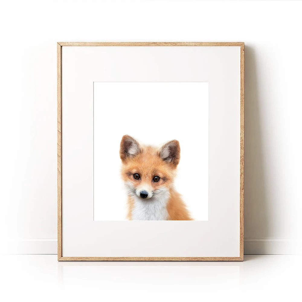 

Fox Wall Art On Canvas Painting Prints Wall Art For Baby Room Decorative HD Picture for Living Room Home Decor