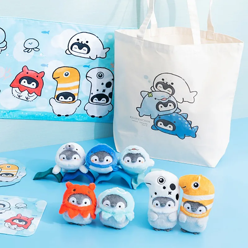 Японский купон Чан Пингвин плюшевая игрушка брелки мультяшная Рыба Клоун
