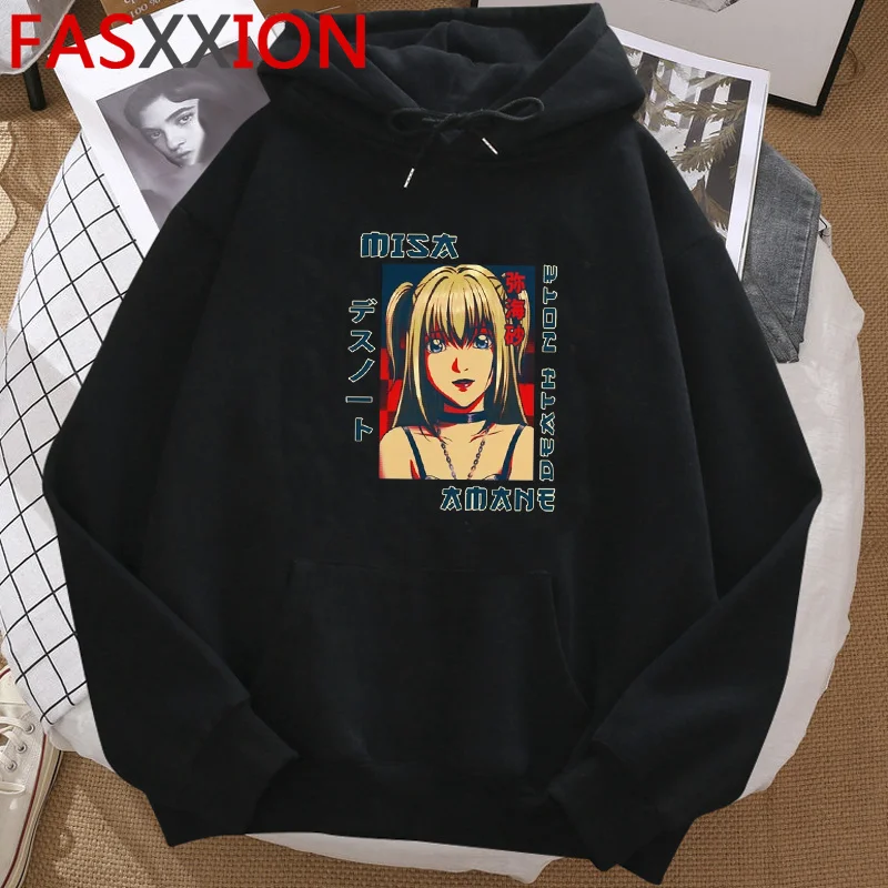 

Kawaii Death Note Anime Misa Amane Ryuk Shinigami hoodies women Oversized y2k aesthetic hip hop sweatshirts hoody Korea anime