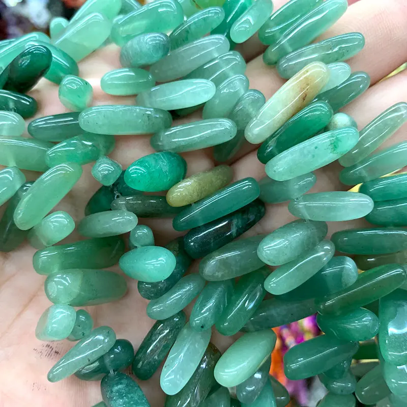green Aventurine AAA розовый кварц Агаты азурлиты 12-20 мм полосы каменные бусы «сделай сам» для изготовления украшений ожерелья Браслет материал - Цвет: green Aventurine
