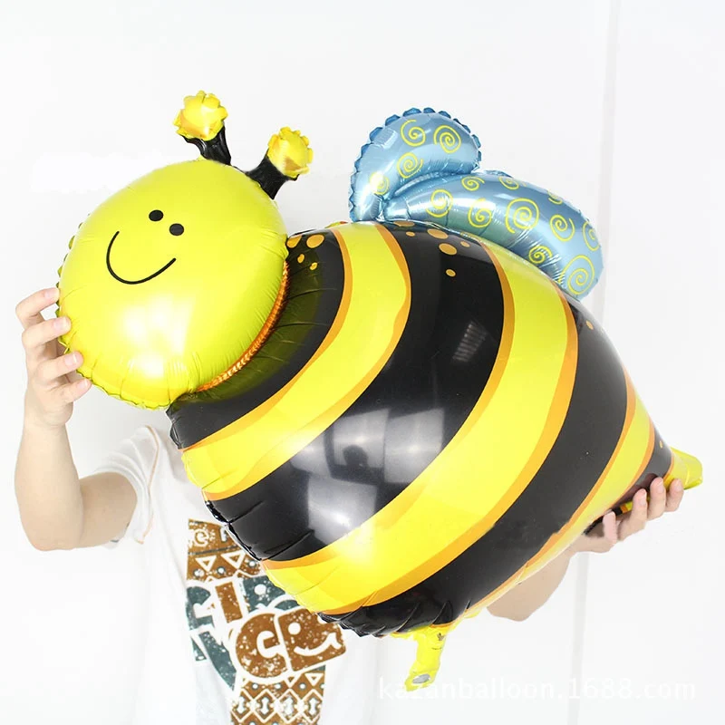 large bee 1pc Детская вечеринка на день рождения пчела кинематографическая тематика одноразовая посуда бумажная чашка скатерть День рождения украшение для детей - Цвет: large bee 1pc