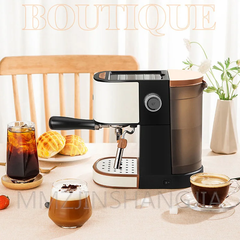 Полуавтоматическая кофемашина из нержавеющей стали Бытовая кофеварка с паровым