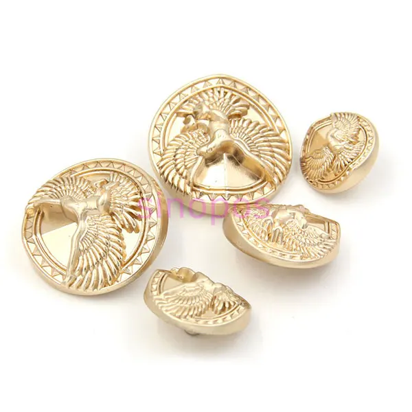 Золотой Блейзер на пуговицах с рисунком орла высококачественный мужской костюм