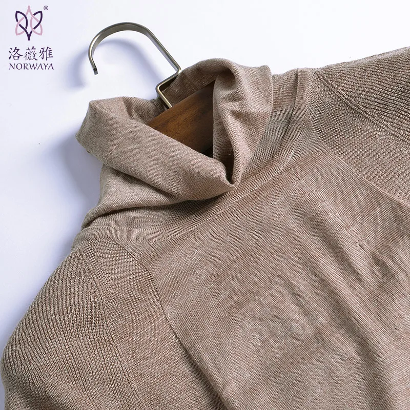 

Woman Summer Plus Size Solid Sleeveless Turtleneck Wool Pullovers Female Oversized Fall Hedging Thin Cashmere Loose Sweaters