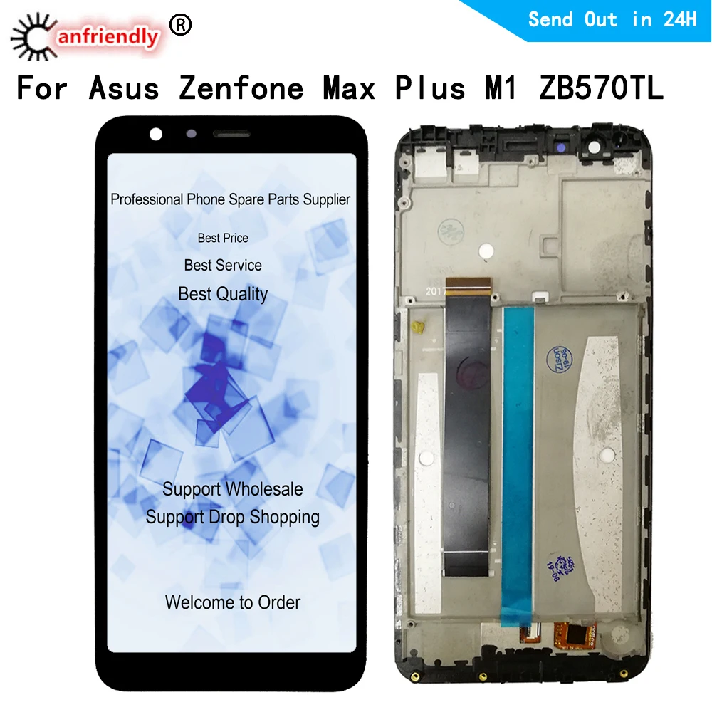 ЖК экран для 5 7 &quotAsus Zenfone Max Plus M1 ZB570TL X018DC дисплей + сенсорная панель дигитайзер