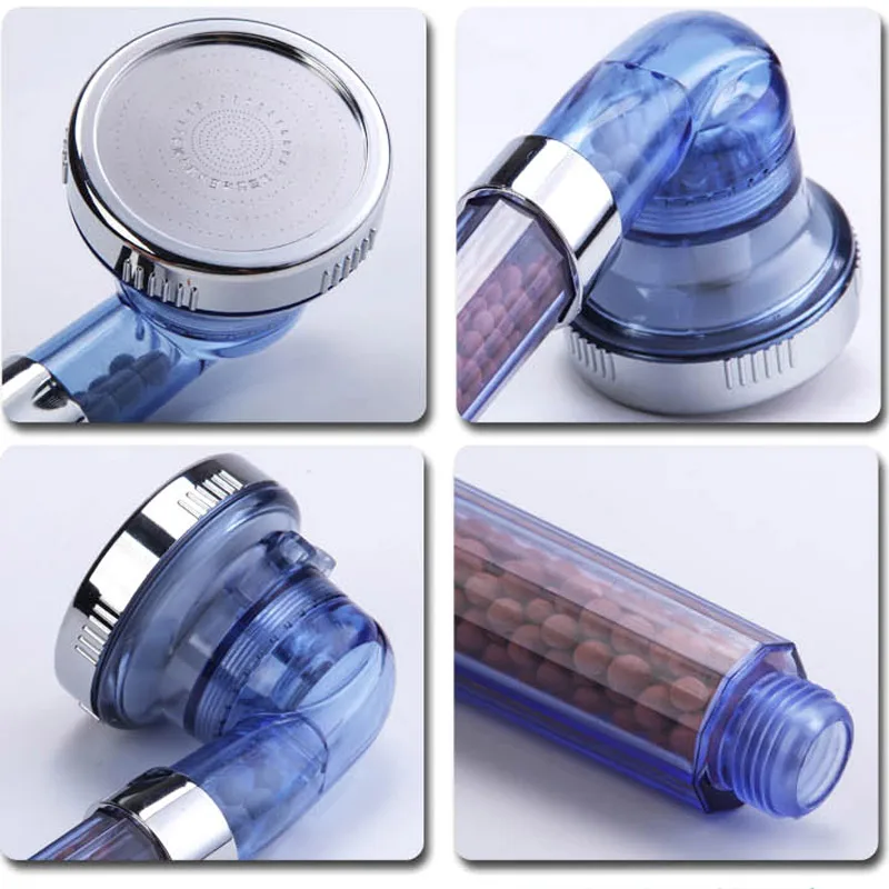 Negative Ion Filtered SPA Shower Head Handheld Water Saving Adjustable 3-Way Spray Nozzle Heads C44 | Обустройство дома