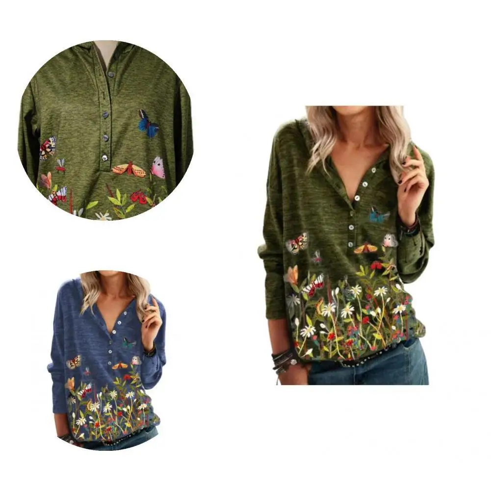 

Пуловер, футболка, шикарная Красивая эластичная свободная Осенняя блузка с воротником на пуговицах, уличная одежда, женская блузка, пуловер...