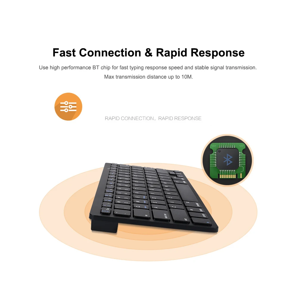 Портативная беспроводная клавиатура BT3.0 планшет ноутбук смартфон iPad