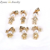10pcs gold color mother of pearl kid boy girl pendants fashion charms diy jewelry making findings supplies