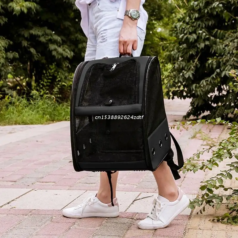 

Bird Cage Breathable Carrier Backpack Foldable Lightweight Outdoor Travel Multi Purpose PU Mesh Pet Parakeet Parrot Bag Drop