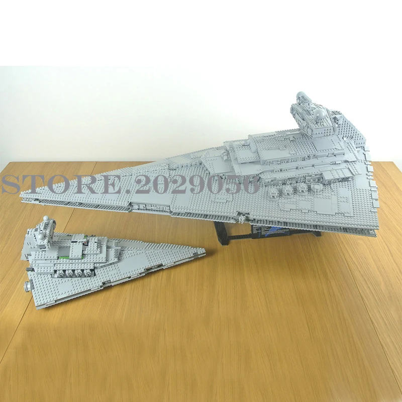 75252, новинка, UCS, имперский Звездный разрушитель, серия Звездных войн, 5278 шт., модели, строительные блоки, 81098, детские игрушки