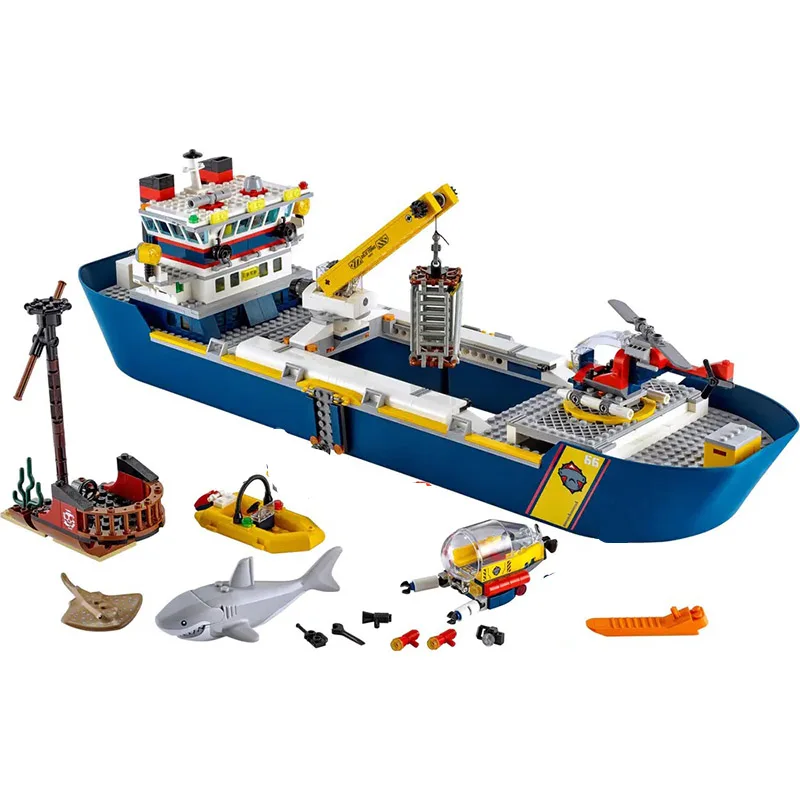 Конструктор морской разведывательный корабль набор моделей для сборки детский