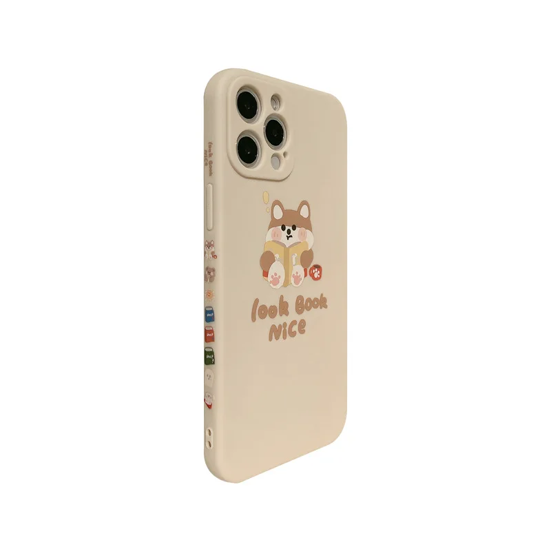

Fashion Side cartoon dog phone case is suitable for iPhone11 12Pro Max mini X XR XSMax 8 7PluS anti-drop protective back cover