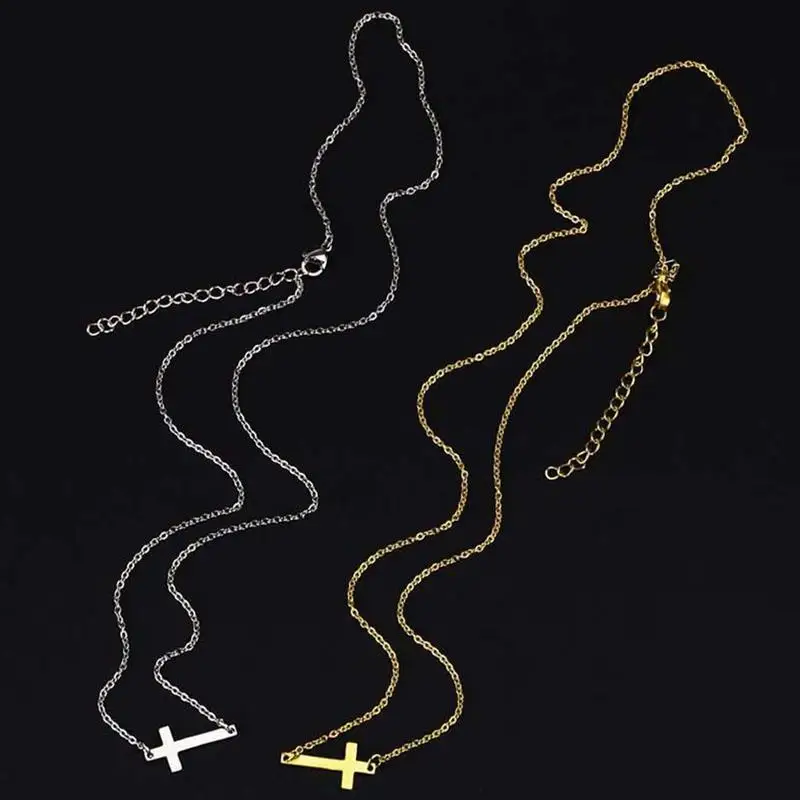 Модное ожерелье с подвеской в виде Креста для женщин и мужчин подарок из