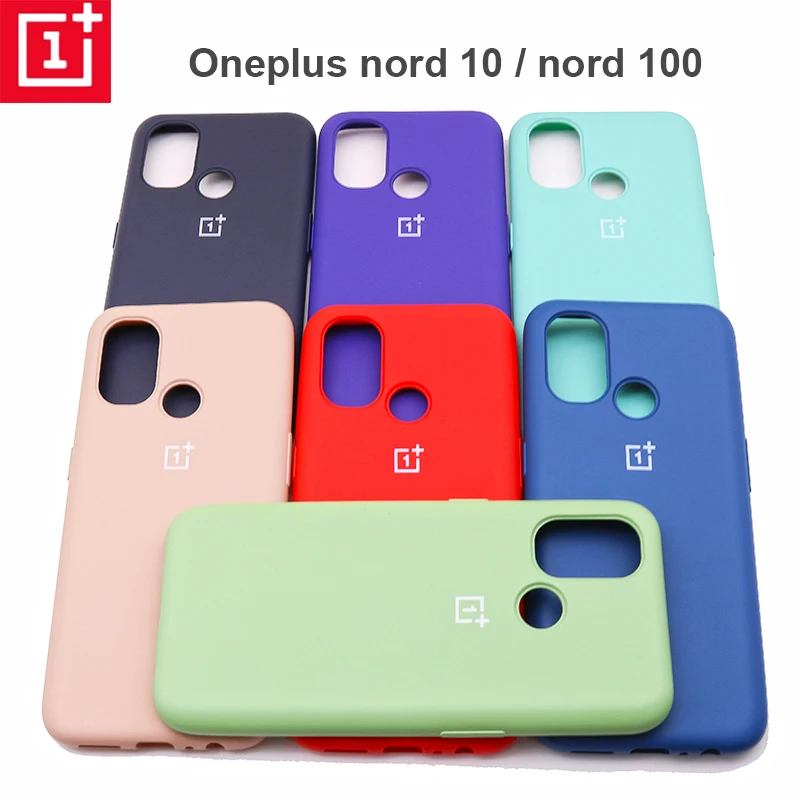 

Оригинальный чехол OnePlus Nord N10, чехол из жидкого силикона, задняя крышка One Plus Nord N10 Nord N100, мягкий чехол, противоударный чехол с полной защитой