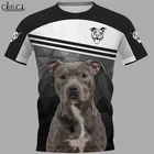 Новинка 2021, футболка CLOOCL с 3D принтом питбултерьера для мужчин и женщин, Летние повседневные топы унисекс в стиле Харадзюку с коротким рукавом, Прямая поставка