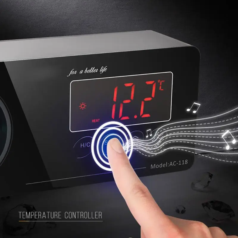 

Intelligent Digital Thermostat EUPlug Temperature Regulator Aquarium Reptile Heating Digital Display Humidity Controller