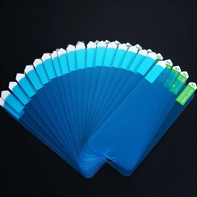 

100pcs Nano Soft Screen Protector Explosion Scratch Protective Film Guard For iPhone 12 Mini 11 Pro Max XS XR X 8 7 6 6S Plus SE