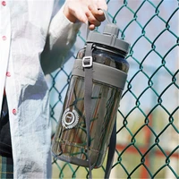 100015002000ml large capacity plastic water bottle with straw sports bottle fall resistant fitness bpa free gym water bottles
