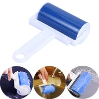 1pc pet hair remove sticky roller woolen clothes dust cleaner reusable washable