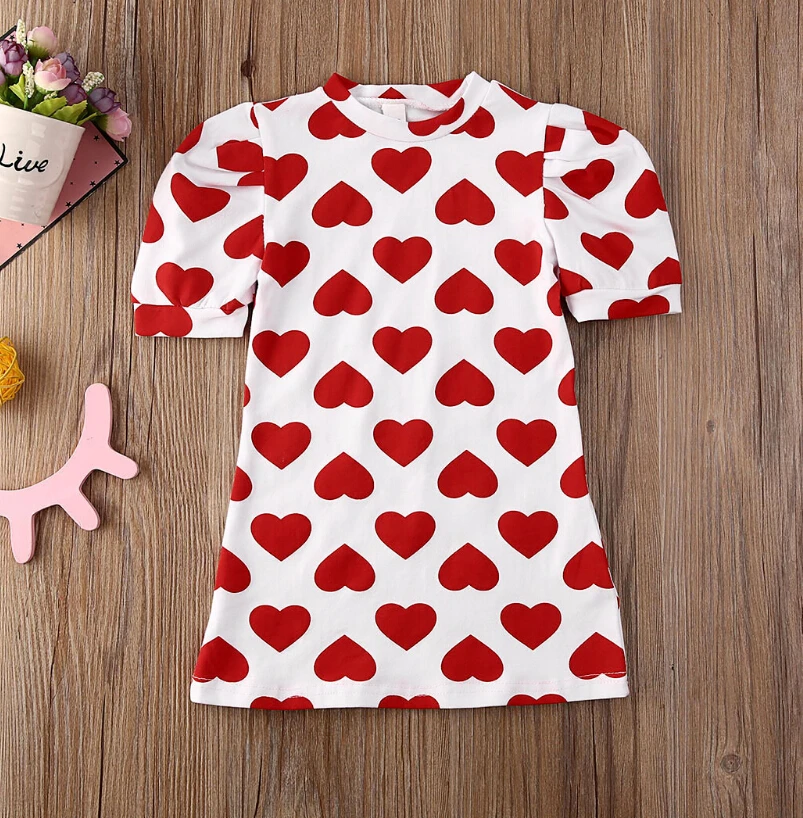 Платье с оборками и пышными рукавами до колена | Мать ребенок