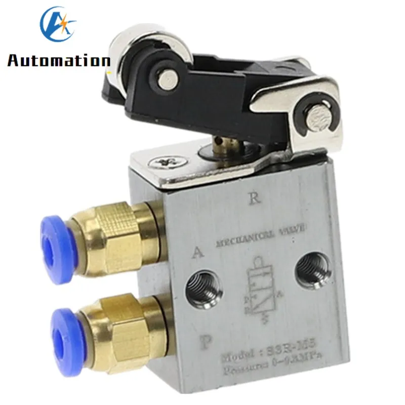 

Mechanical valve S3R-M5 Roller Lever Mechanical Valve with M5" BSP M5x0.8 Inch 3 Way 2 Position