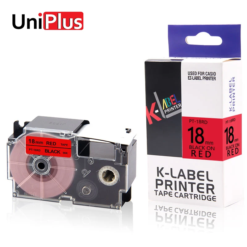 UniPlus XR 18RD 18 мм этикетки ленты для Casio King Jim KL 60 880 принтер письмо стикер этикетка