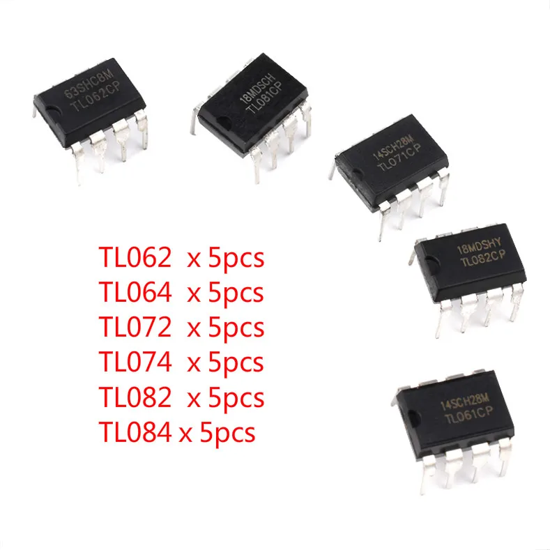 Интегральная схема TL062 TL064 TL072 TL074 TL082 TL084 чип операционного усилителя 6 значений в