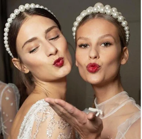 Винтажные перламутровые ободки для волос в стиле ретро аксессуары женщин и