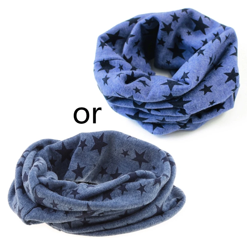 Новинка Детский Зимний теплый шарф со звездами для девочек и мальчиков детские