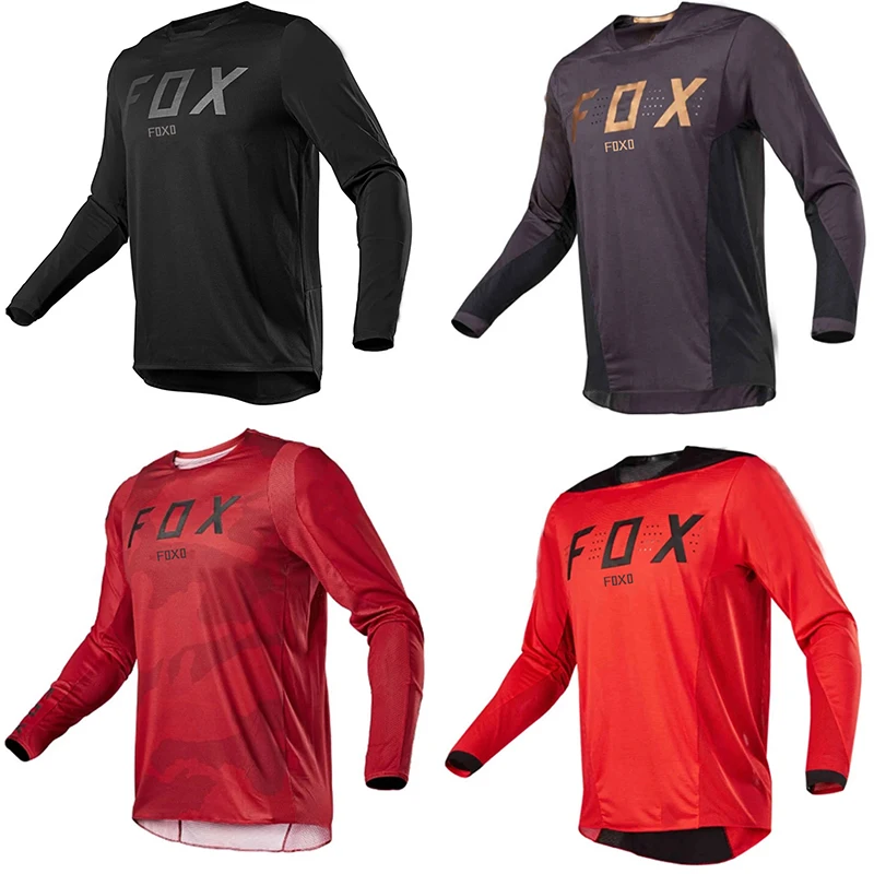 

Motorcycle mountain bike team downhill shirt mtb off-road dh fxr bike locomotive off-road shirt mountain fox foxo jersey