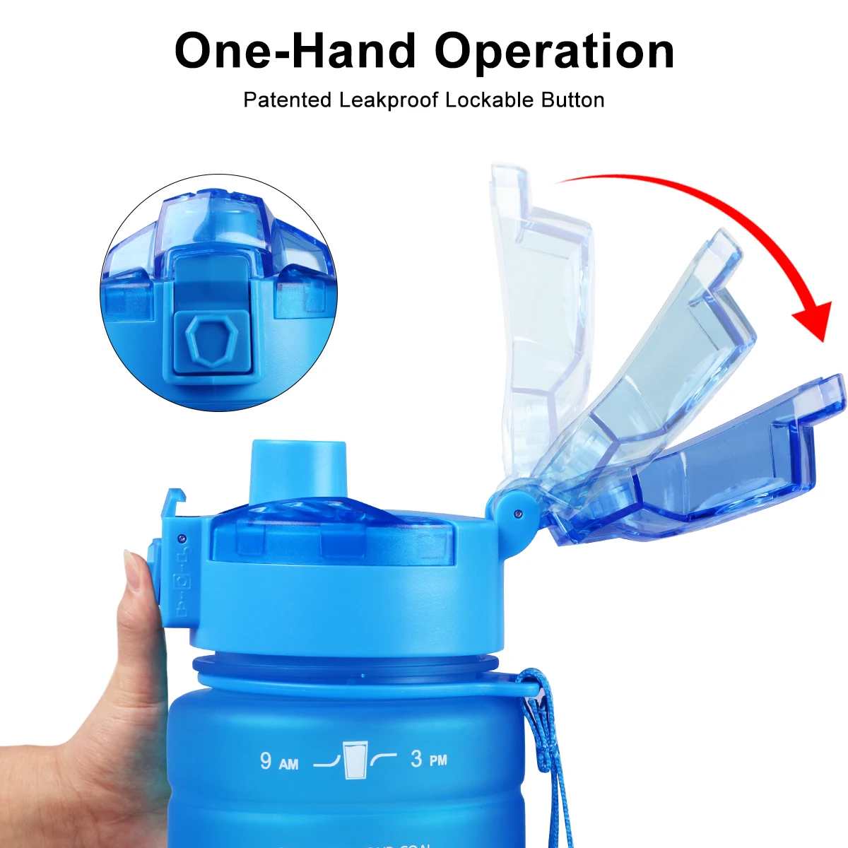NEW HOT Gradient Sport Water Bottles BPA-free Tritan Flask Gym anti-fall Leak-proof CE / EU Drinkware Shaker Drink Bottle | Дом и сад