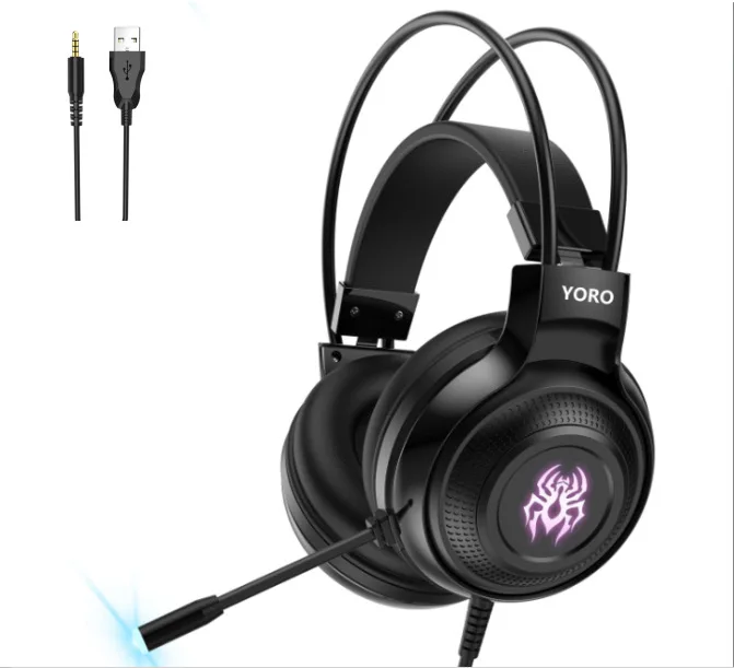 Гарнитура K9 PRO для ПК игровые наушники со светодиодной подсветкой и микрофоном