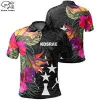 plstar cosmos 2021 kosrae polynesian hibiscus polo shirts fashion 3d print harajuku short sleeve t shirts dropshipping style 3
