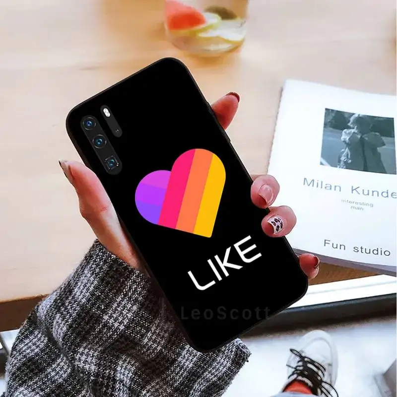 

Likee Funny cat love heart Phone Case For Huawei honor Mate mate P 10 9X 10i 20 30 40 y7 lite pro p smart 2019