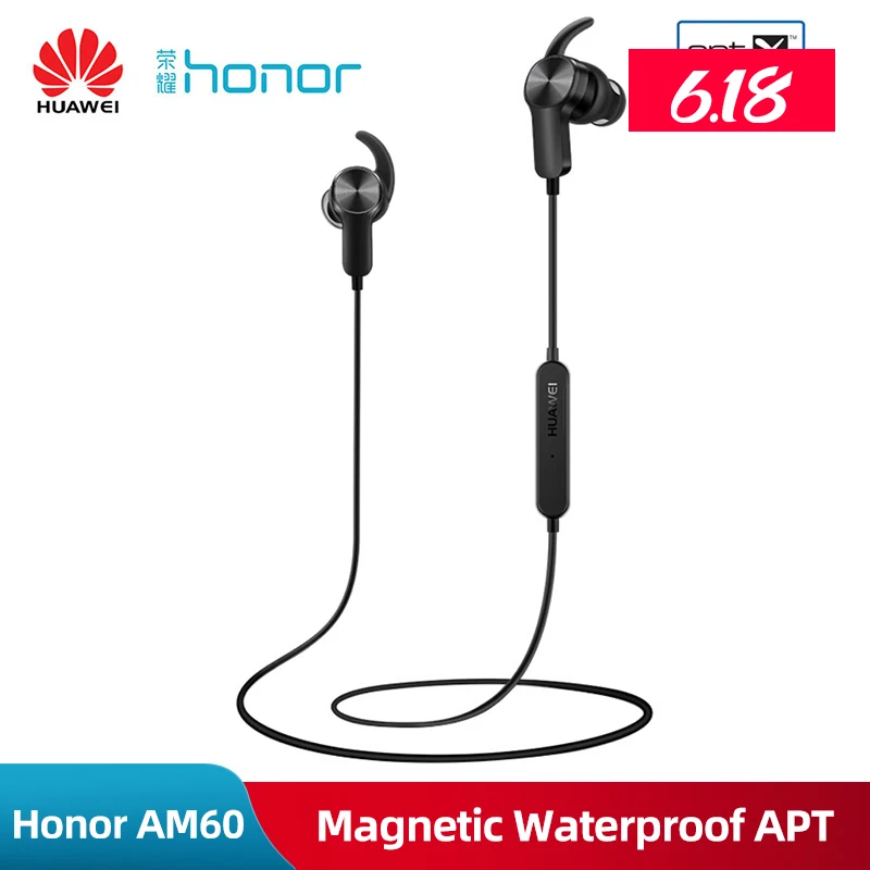 Оригинальные Беспроводные спортивные Bluetooth наушники Huawei Honor AM60 Magentic