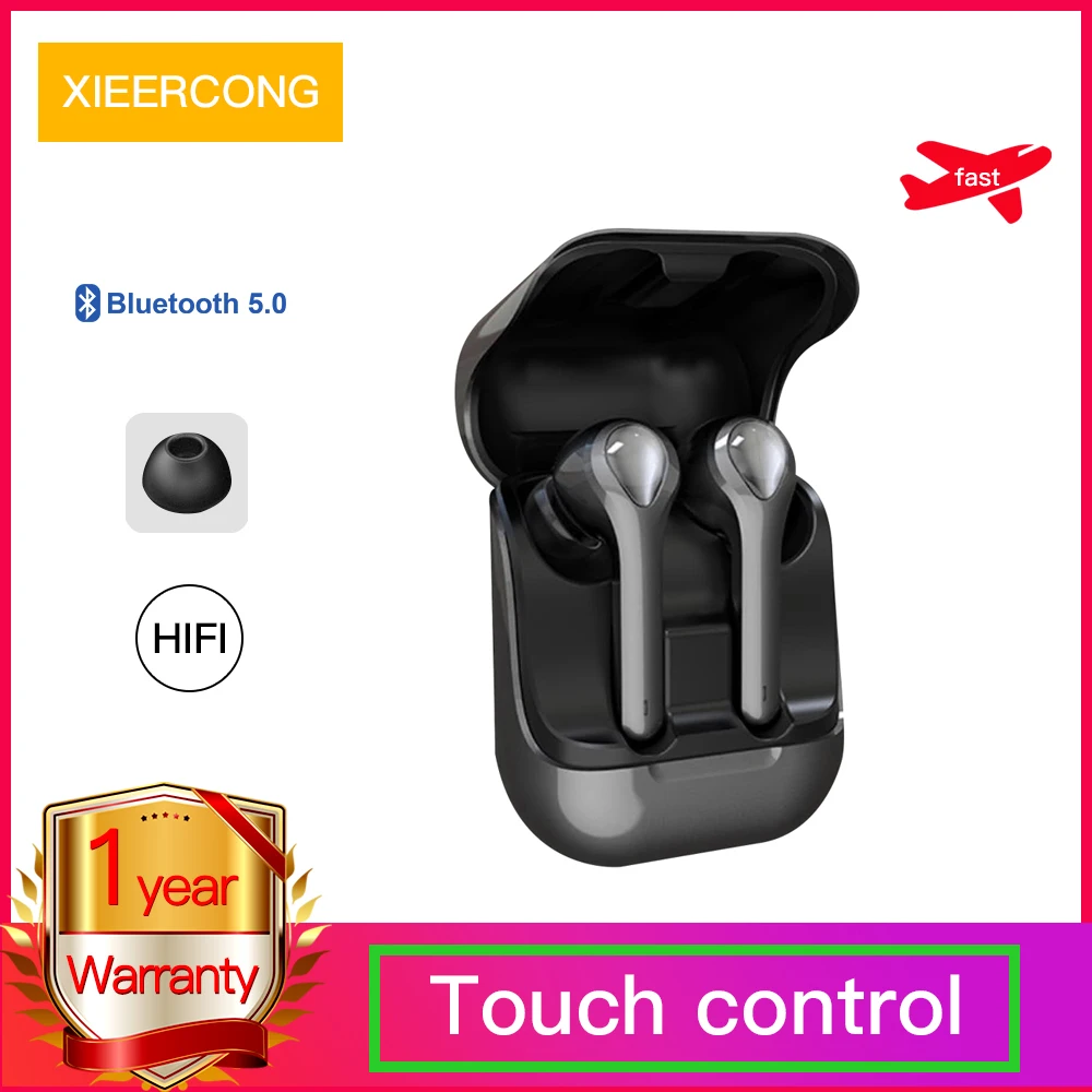 Беспроводные Bluetooth наушники с микрофоном спортивные водонепроницаемые Hi Fi