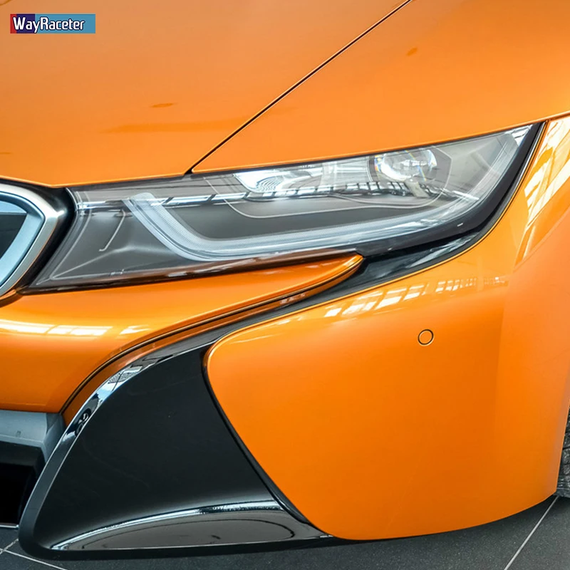 2 шт. Защитная пленка для автомобильных фар Прозрачная черная наклейка из ТПУ BMW i8