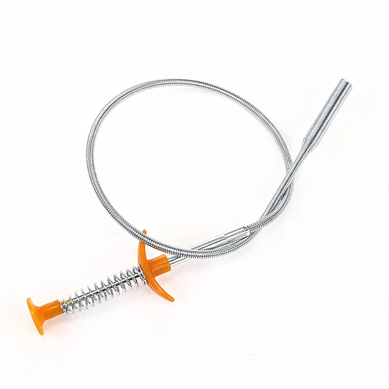 Гибкая щетка для раковины кухонный инструмент чистки труб с пружинной ручкой|От