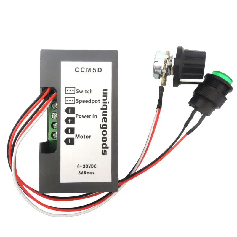 

With Digital Display Switch DC motor Speed controller 240W 6V-30V 24V Max 8A