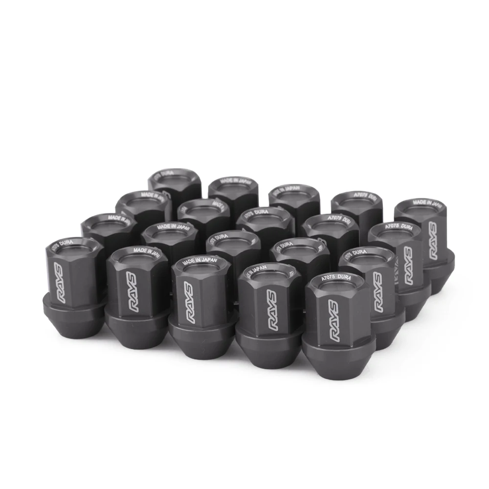 

HEX 19 мм 20 шт. Алюминиевые гайки M12x1,5 для колесных колес, длина 32 мм, гоночная гайка с наконечником, гоночный кованый стиль, модификация автомобиля, красный, черный, серый цвет