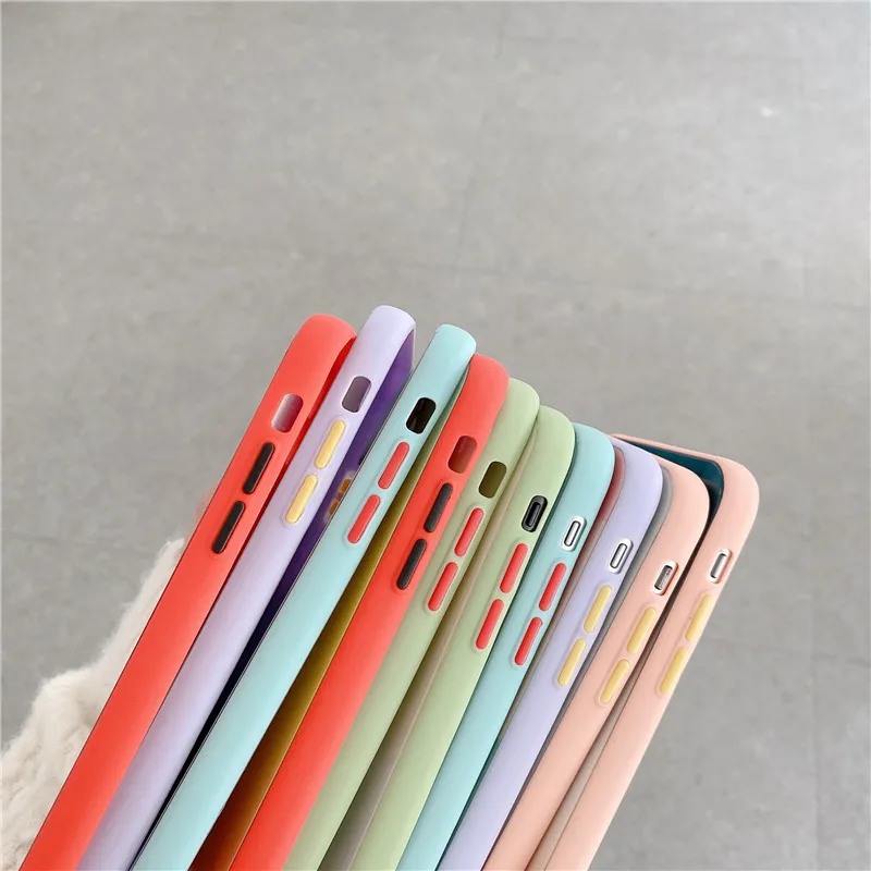 

For iPhone 12 Pro Max Cases Luxury Rainbow Gradient Phone Case For iPhone 11 Pro Max XR XS Max 7 8 Plus X Glass Bumper Cover