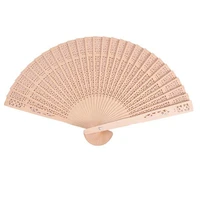 50pcs personalized engraved wood folding hand fan wedding personality fans birthday baby party decor gifts for guest