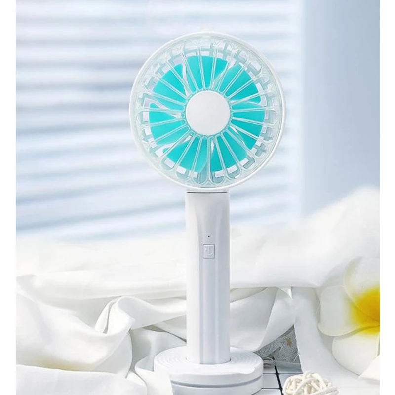 

Portable Handheld Fans, Mini Electric Desk Fan USB Rechargeable Battery Powered Fan for Home Office Camping Travel